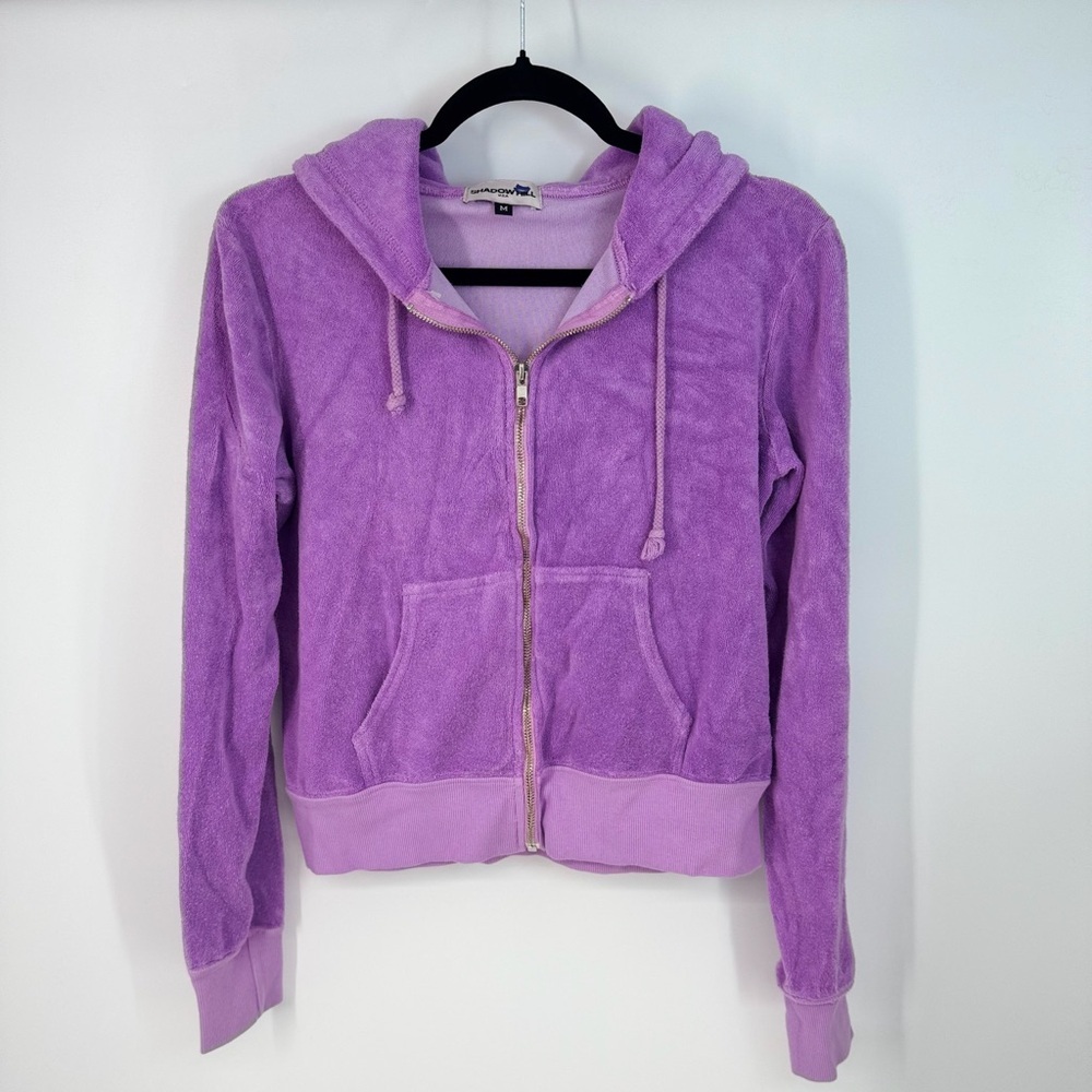 Shadow Hill Velour Zip-Up Hoodie